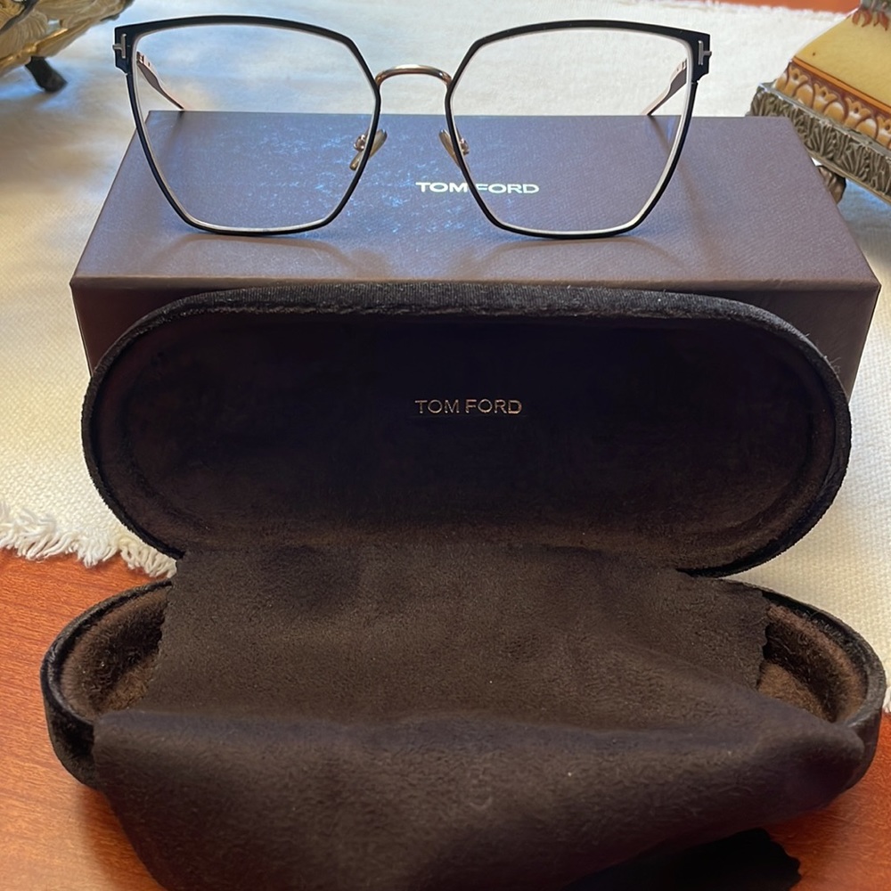 Tom Ford Woman’s Angular Metal Glasses - Picture 2 of 7
